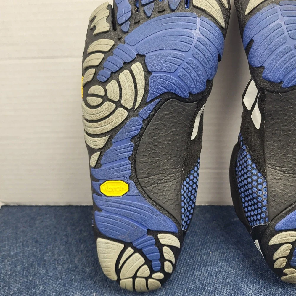Vibram FiveFingers Spyridon LS Mens 42 Black Blue Trail Running Shoes Outdoor